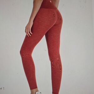 Vuori Lux Rib Studio Leggings Cinnamon Heather S